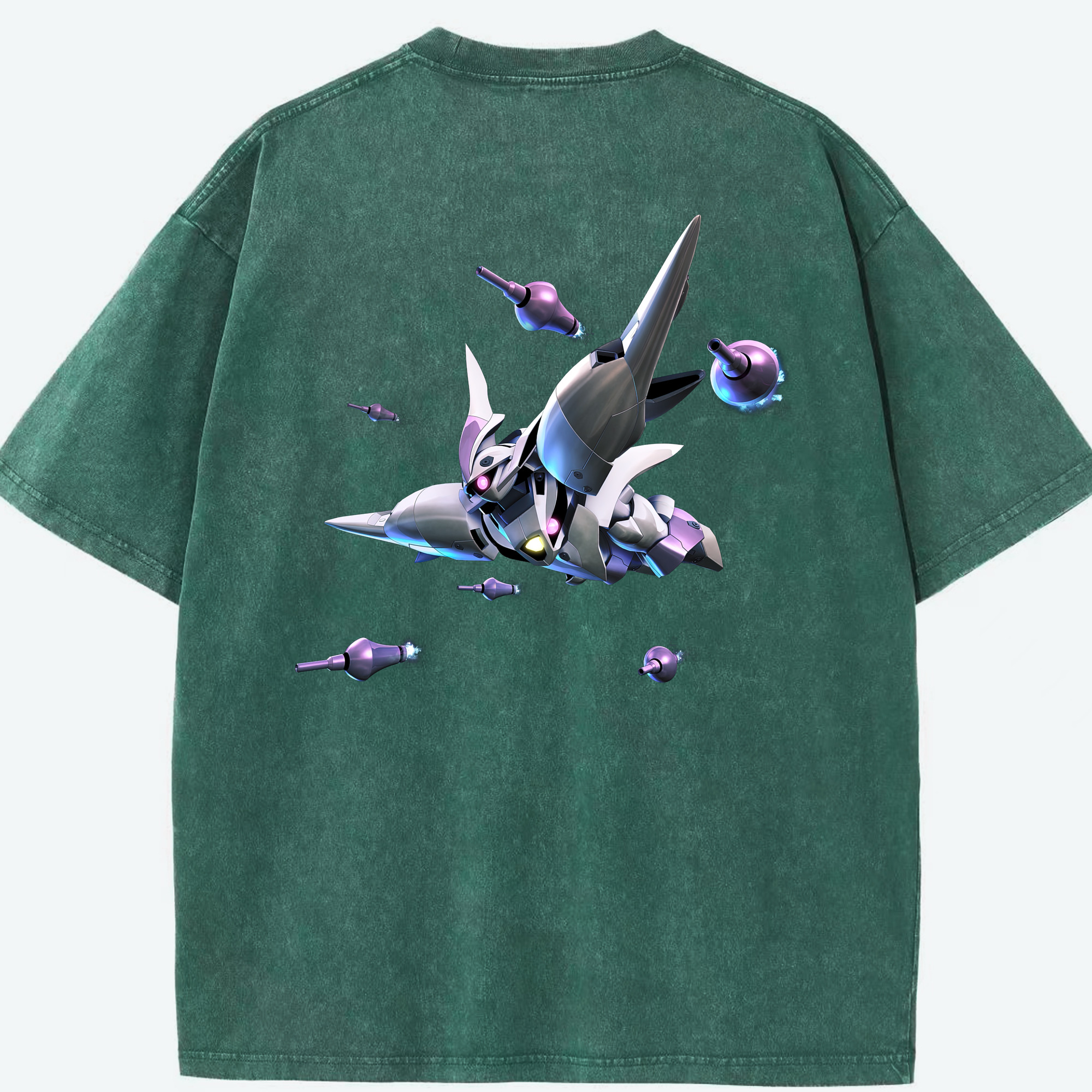 （画像用） 機動戦士ガンダム Mobile Suit Gundam 綿100% ヴィンテージ風 半袖Tシャツ（背面プリント）